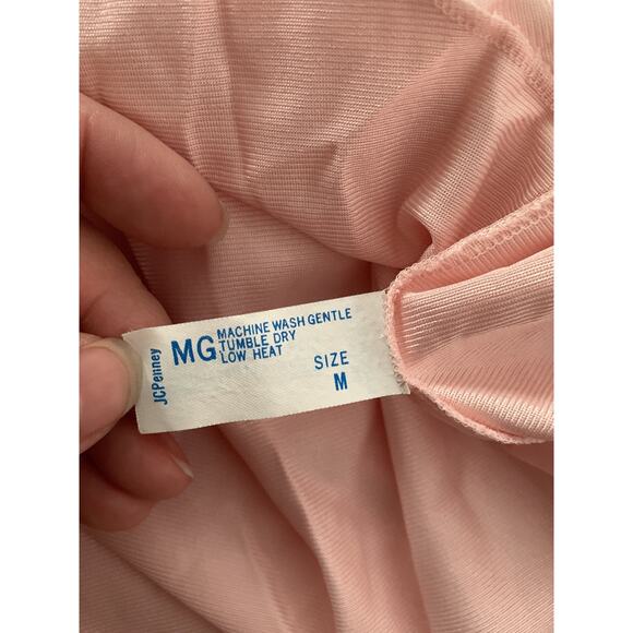 Vintage Jolie womens medium pink Two piece sleep pajamas neglige robe - Picture 9 of 12